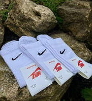 6 пар в упаковке, носки NIKE высокие белые 36-39р.