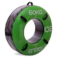 Шина для кросфіту FI-2610 Zelart 60 кг Зелений (56363204)