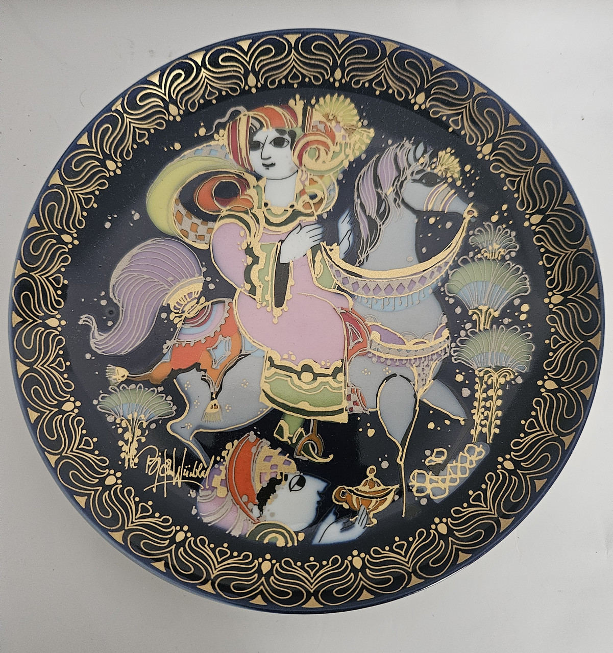 Порцелянова настінна тарілка Розенталь Алладін 9, фото 1