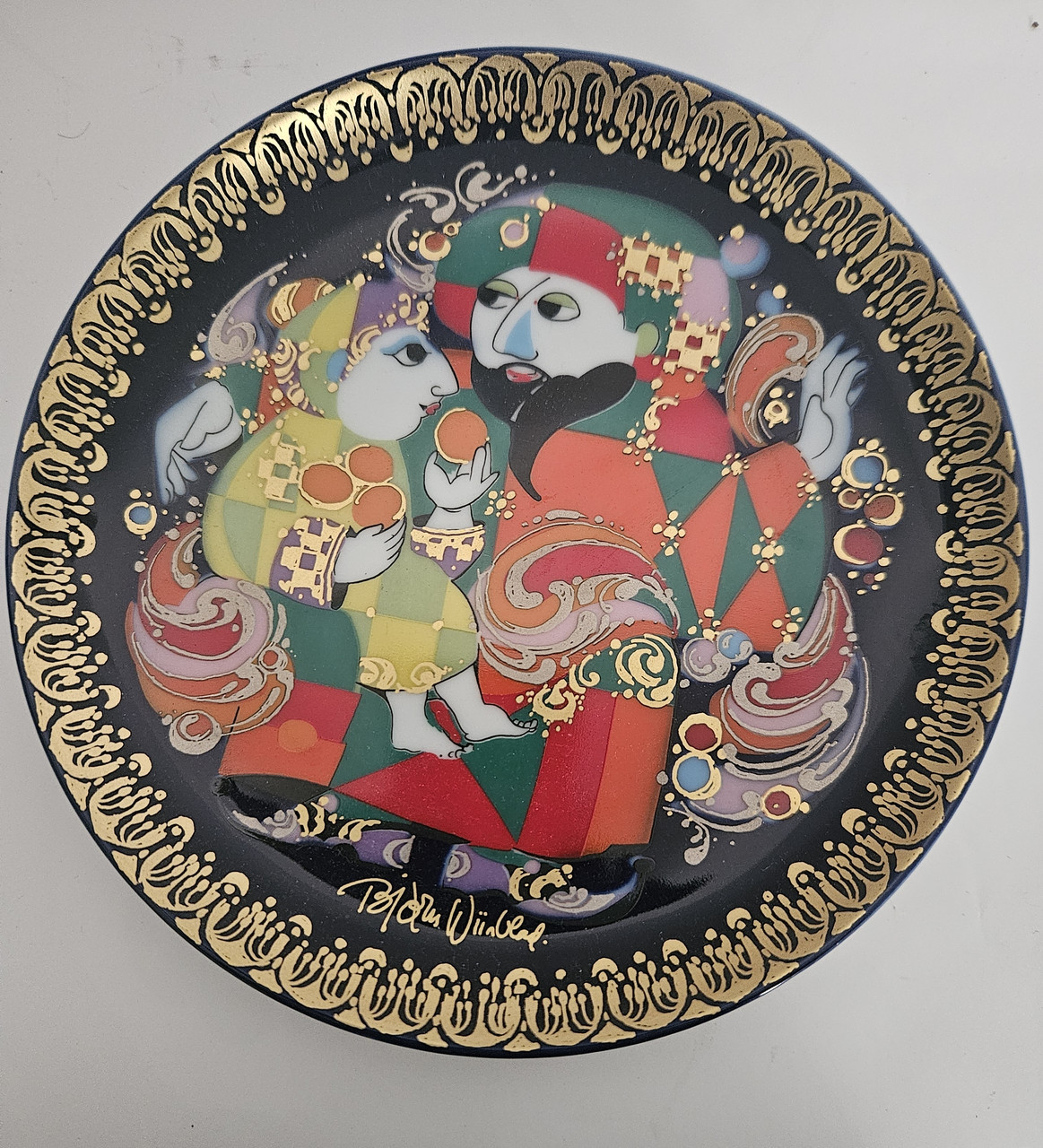 Порцелянова настінна тарілка Розенталь Алладін 3, фото 1