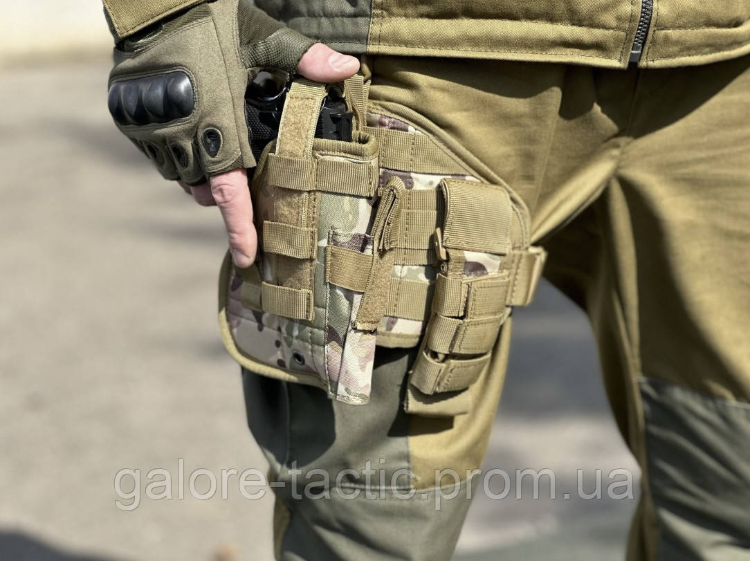 Тактична кобура на стегно для пістолетів АПС, Форт, ТТ; Кобура набедренная для пистолета - фото 8 - id-p2014059904