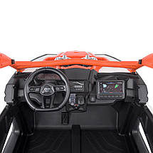 Дитячий електромобіль Bambi M 4920EBLR-7 Баггі джип акумуляторний на пульті керування двомісний Помаранчевий, фото 2