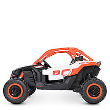 Дитячий електромобіль Bambi M 4920EBLR-7 Баггі джип акумуляторний на пульті керування двомісний Помаранчевий, фото 5