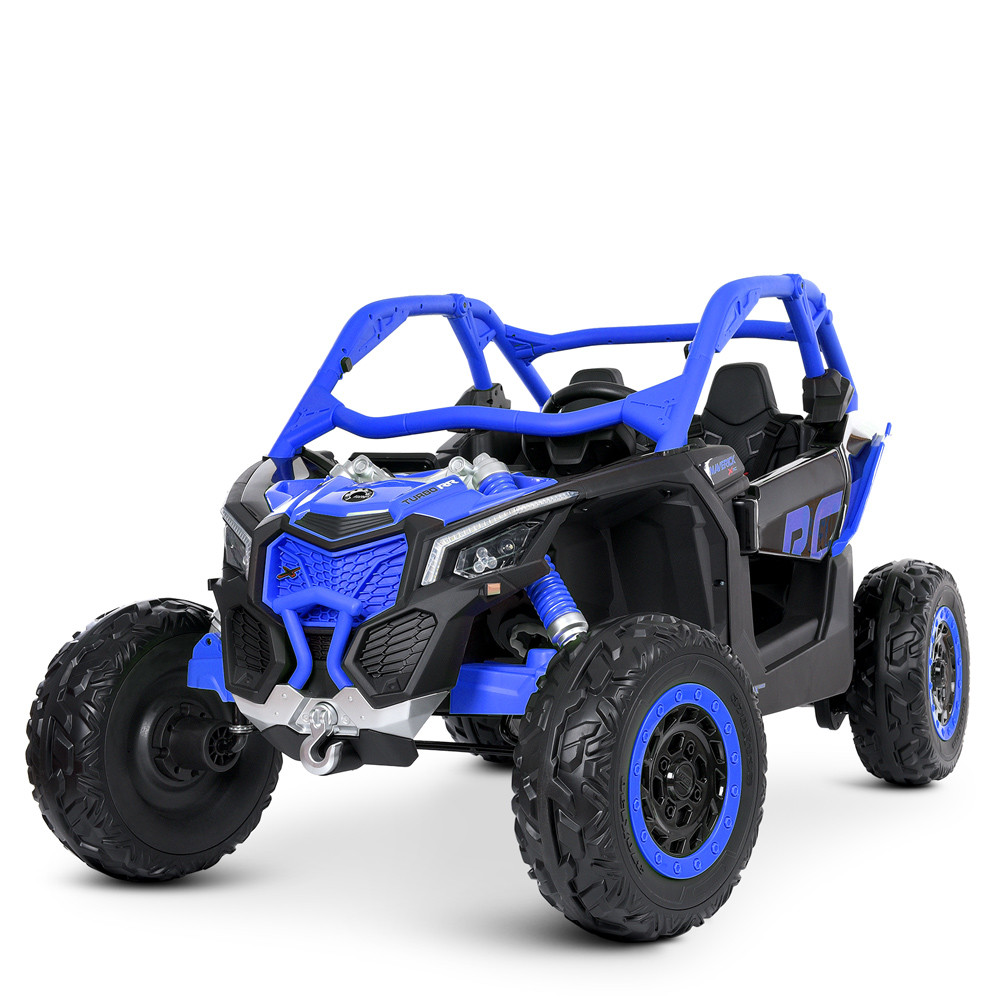 Дитячий електромобіль Bambi M 4920EBLR-4 Баггі джип акумуляторний на пульті керування двомісний Синій