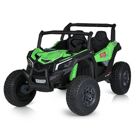 Дитячий електромобіль Bambi M 5725EBLR-5 Баггі джип акумуляторний на пульті керування двомісний Зелений, фото 1