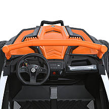Дитячий електромобіль Bambi M 5725EBLR-7 Баггі джип акумуляторний на пульті керування двомісний Помаранчевий, фото 2