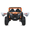 Дитячий електромобіль Bambi M 5725EBLR-7 Баггі джип акумуляторний на пульті керування двомісний Помаранчевий, фото 9