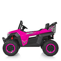 Дитячий електромобіль Bambi M 5025EBLR-8 Баггі джип акумуляторний на пульті керування двомісний Рожевий, фото 2