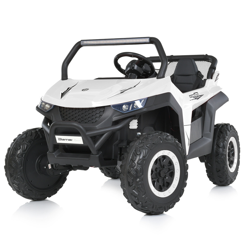 Дитячий електромобіль Bambi M 5025EBLR-1 Баггі джип акумуляторний на пульті керування двомісний Білий