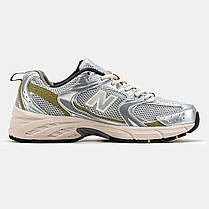 Кросівки New Balance 530 Silver Gold / Нью Беланс 530 Сріблясті із Золотистим, фото 4