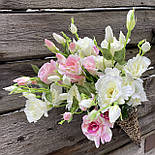 Гілка еустоми 76 см рожева, фото 3