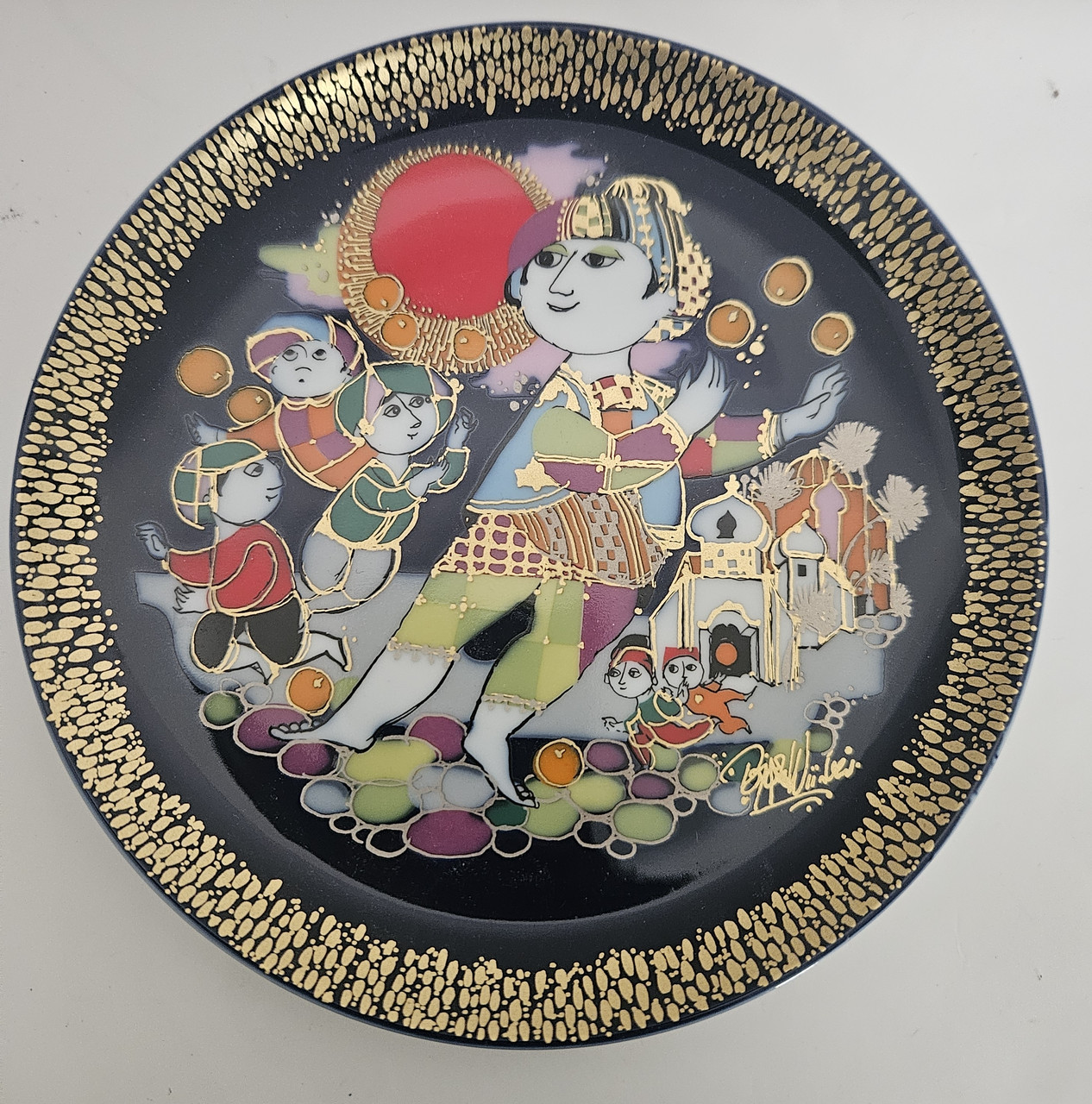 Порцелянова настінна тарілка Розенталь Аладин 2, фото 1