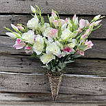 Гілка еустоми 76 см рожева, фото 4