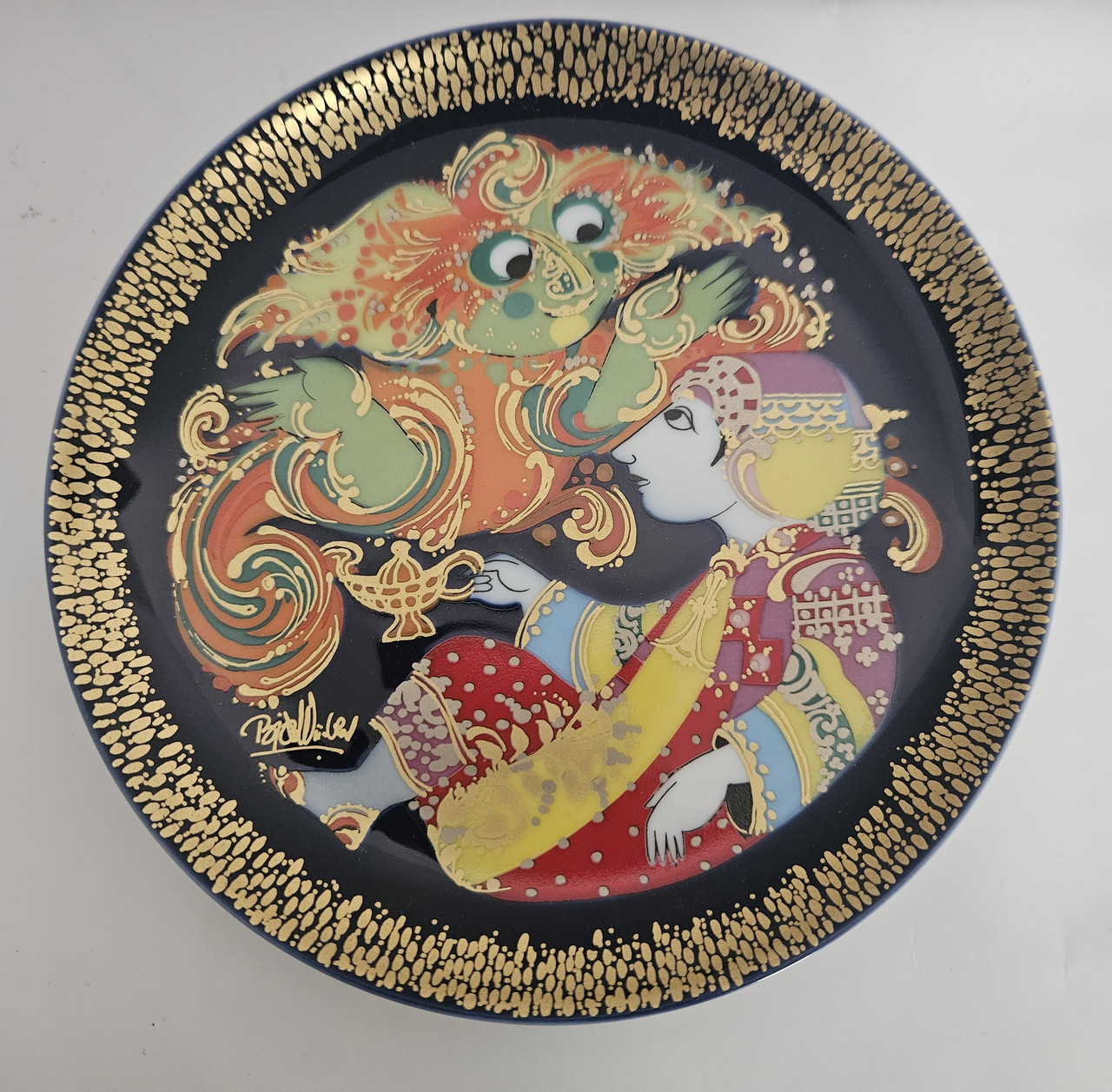 Порцелянова настінна тарілка Розенталь Алладін 10, фото 1