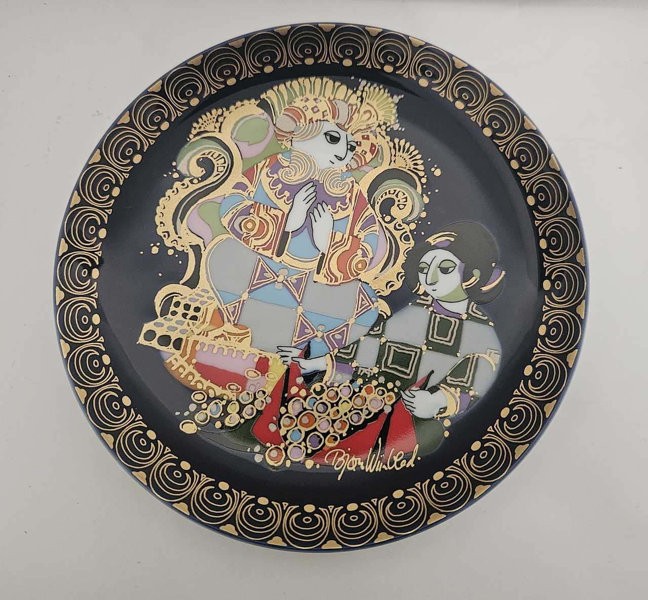 Порцелянова настінна тарілка Розенталь Алладін 8, фото 1