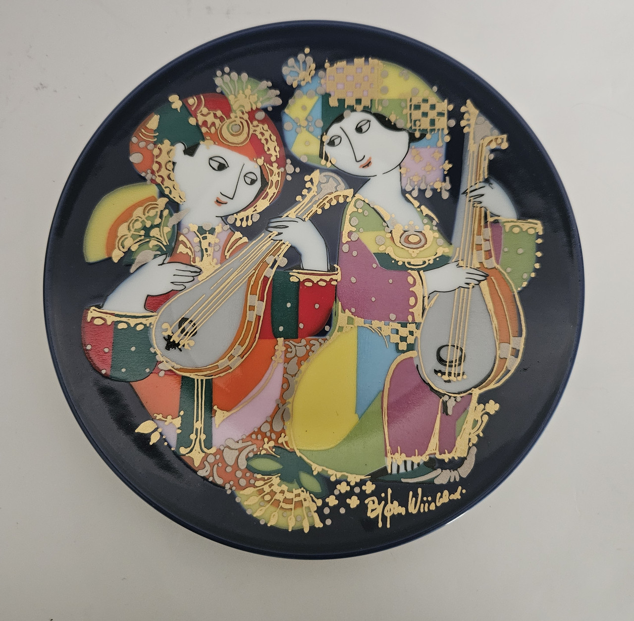 Порцелянова настінна тарілка Розенталь Алладін Нічна музика, фото 1