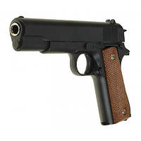 G13 пистолет на пульках Galaxy Colt M1911 Classic металл пластик с шариками черный || FavGoods