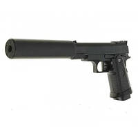 G10А Пистолет Galaxy пистолет на пульках COLT1911PD металл и глушителем черный || FavGoods