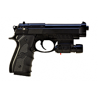 G052BL пистолет на пульках Galaxy Beretta 92 с лазерным прицелом пластиковый || FavGoods