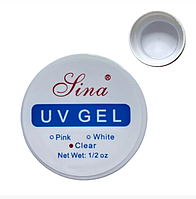 Моделюючий однофазний UV гель від Lina - прозорий 15 мл