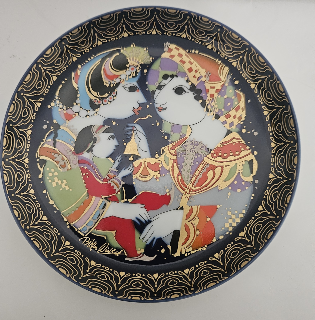 Порцелянова настінна тарілка Розенталь Аладин 12, фото 1