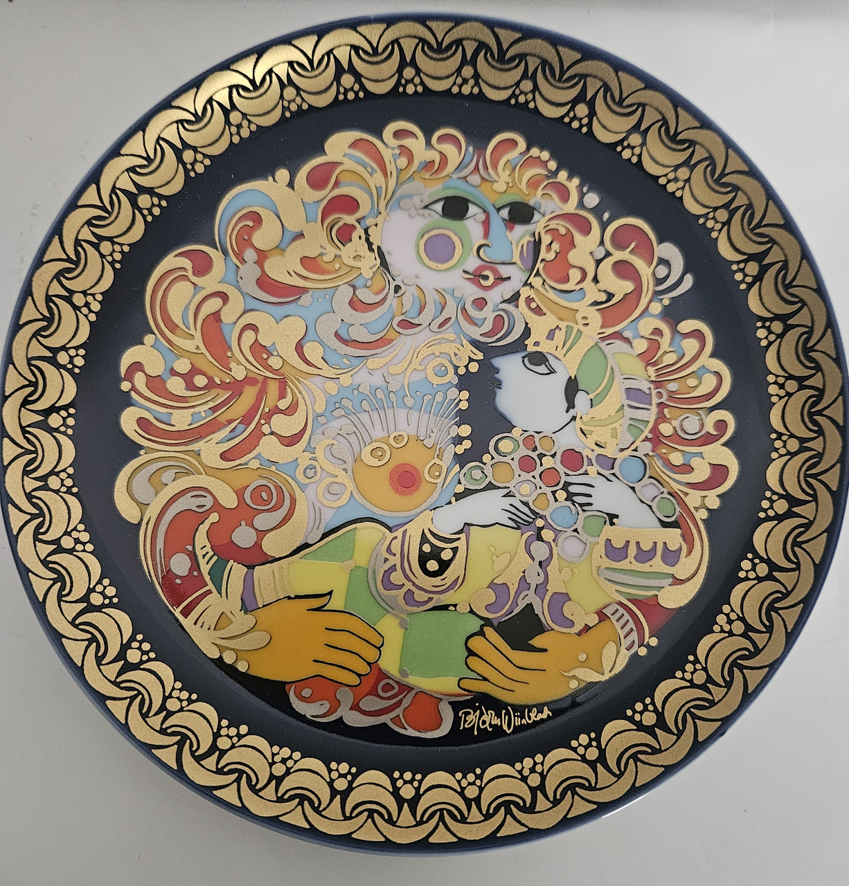 Порцелянова настінна тарілка Розенталь Аладин 5, фото 1