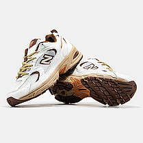 Жіночі Кросівки New Balance 530 White Beige Brown / Нью Беланс 530 Білі з Бежевим та Коричневим, фото 6