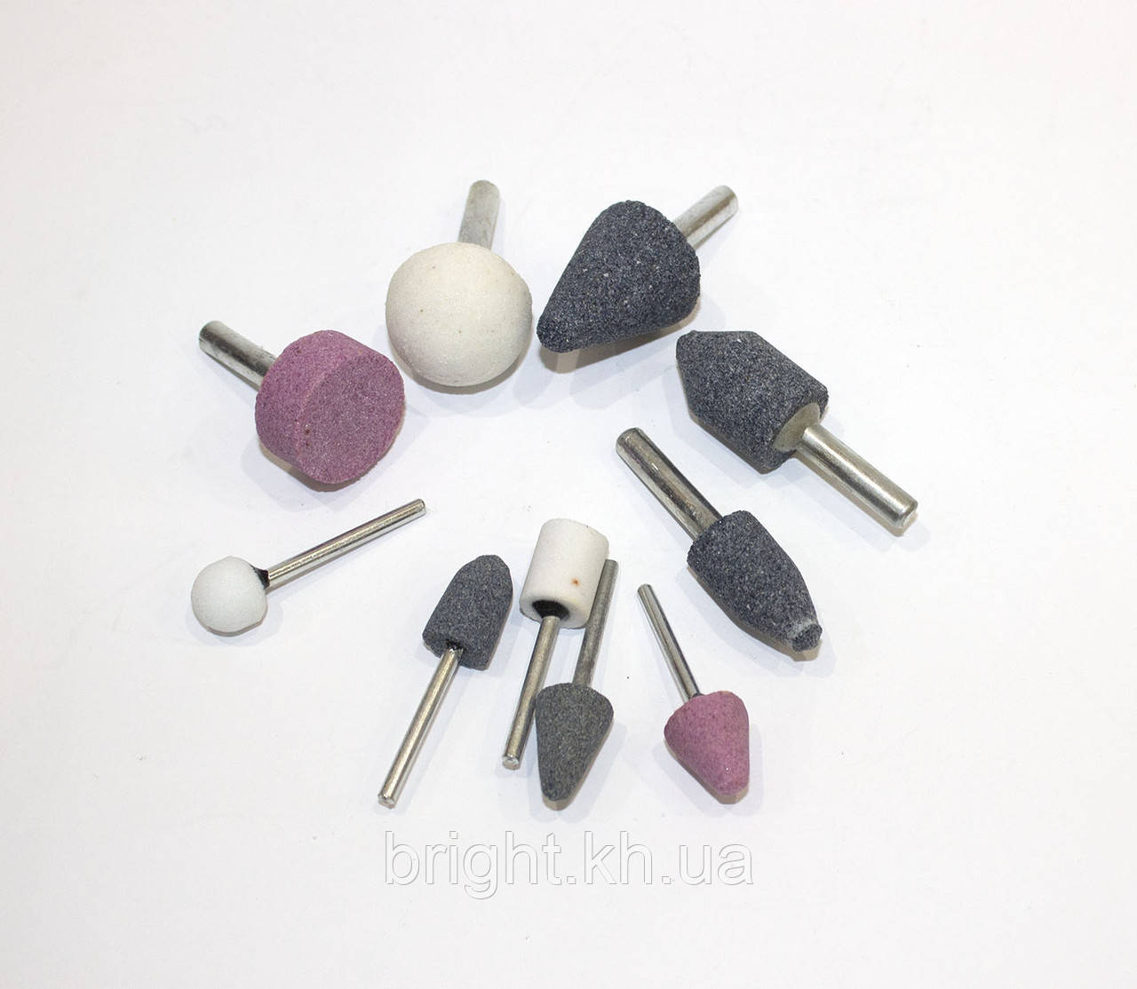 Набір шарошок для гравера. 10шт Затискач 1/4" (6,35 мм) і 1/8" (3,17 мм)