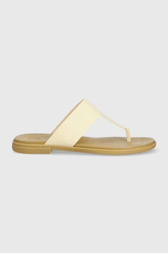 Сандалі жіночі В'єтнамки Crocs Tulum Flip бежевий, фото 1