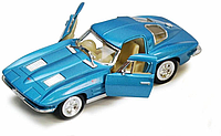Детская модель машинки Corvette "Sting Rey" 1963 Kinsmart KT5358W инерционная, 1:32 Ама