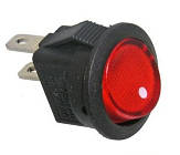 Перемикач SMRS-101-2 ON-OFF, 2pin, 3A, 220 V, червоний