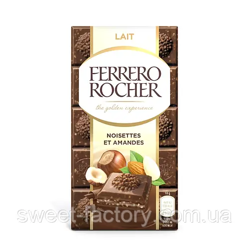 Шоколад Ferrero Rocher Hazelnut Almond Milk Chocolate 90g (ID ...