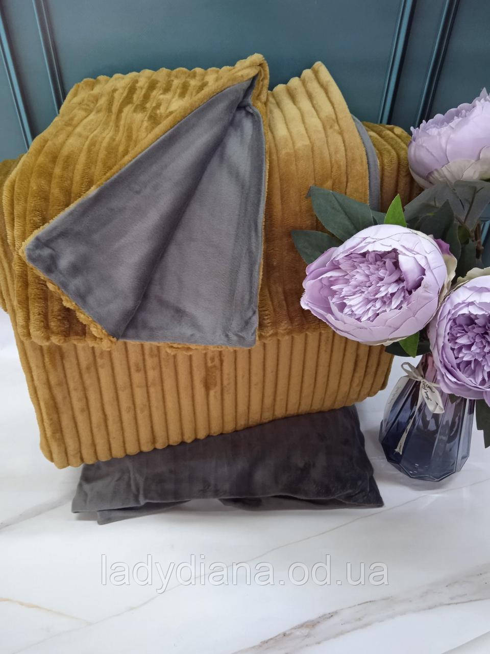 Постільна білизна з велюру зимова тепла м'яка пухнаста двоспальна євро 200*220 см Туреччина Merinos, фото 1