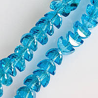Намистини кришталеві в стилі "Сваровські" блакитні, діаметр 6х4мм нитка, довжина 50см, ida30087