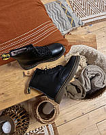 Dr. Martens Black No Logo 3 высокое качество Угги, ботинки, ботильйони высокое качество Размер 41