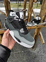 Мужские кожаные кроссовки Nike Air Jordan Retro 4, молодежные мужские кроссовки, мужские кроссовки Аир Джордан
