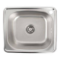 Кухонна мийка з неіржавкої сталі Platinum 4842, врізна мийка для кухні, квадратна, металева