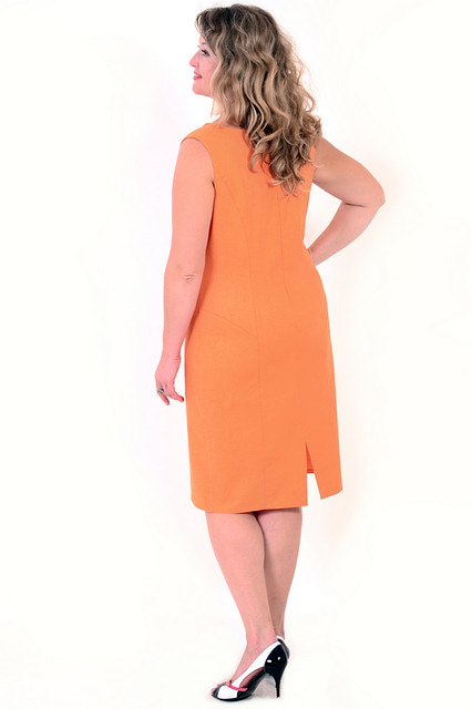 Платье женское апельсинового цвета - фото 3 - id-p27191719
