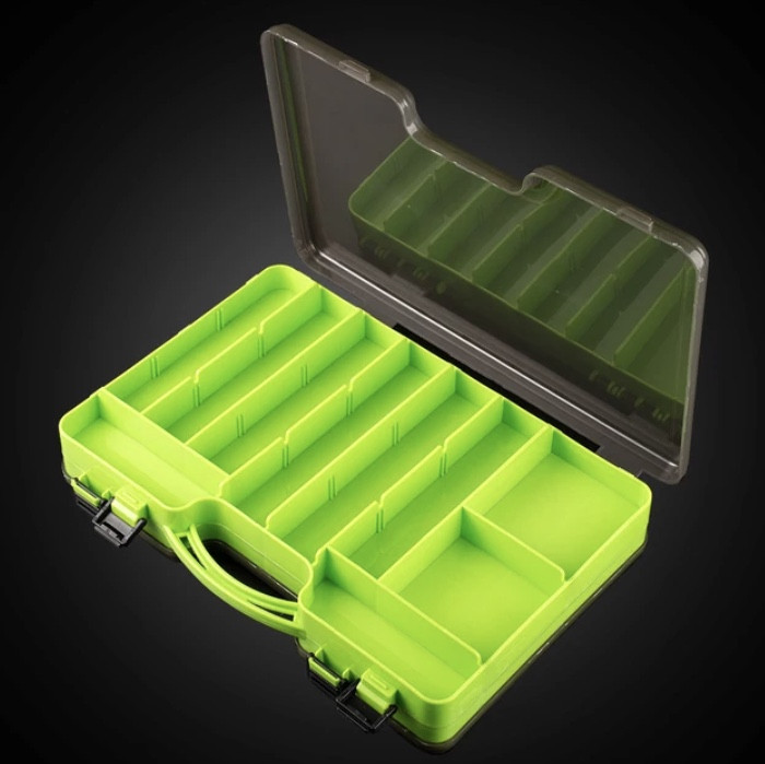 Рибальська коробка для зберігання приманок зі змінними осередками, двостороння, фото 1