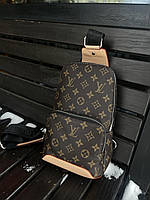 LV Avenue Sling brown ЧОРНИЙ РЕМІНЬ 30*20*7 Мужские сумки и барсетки высокое качество