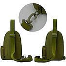 Тактична сумка рюкзак Hobart військова олива сумка на плече водонепроникна LG504 армійські сумки Hobart, фото 3