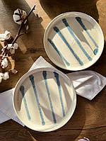 Тарілка кругла з бортиком 25 см. «Капучино exclusive».