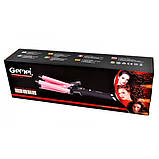 Потрійна плойка GEMEI GM-1956-25, праска для завивки волосся, плойка для прикореневого об'єму, фото 5