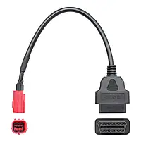 Переходник для мотоцикла Honda 6 pin на OBD2, диагностический кабель OBD2