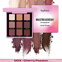 Палетка тіней для повік Topface Maestro Academy Eyeshadow Bar 003- Cherry Passion