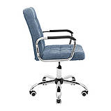 Офісне крісло Брукс Richman тканина джинс-синя, фото 3