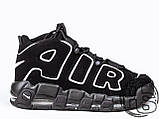 Чоловічі кросівки Nike Air More Uptempo Black/White 414962-002, фото 5