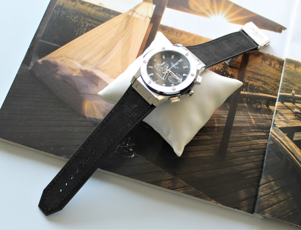 Наручные часы Hublot Big Bang black&silver высокое качество - фото 4 - id-p2083671320