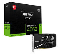 Відеокарта GF RTX 4060 8GB GDDR6 Aero ITX OC MSI (GeForce RTX 4060 AERO ITX 8G OC) SV