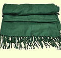 Жіночий шарф палантин з бахромою стильний зелений (Туреччина), фото 3